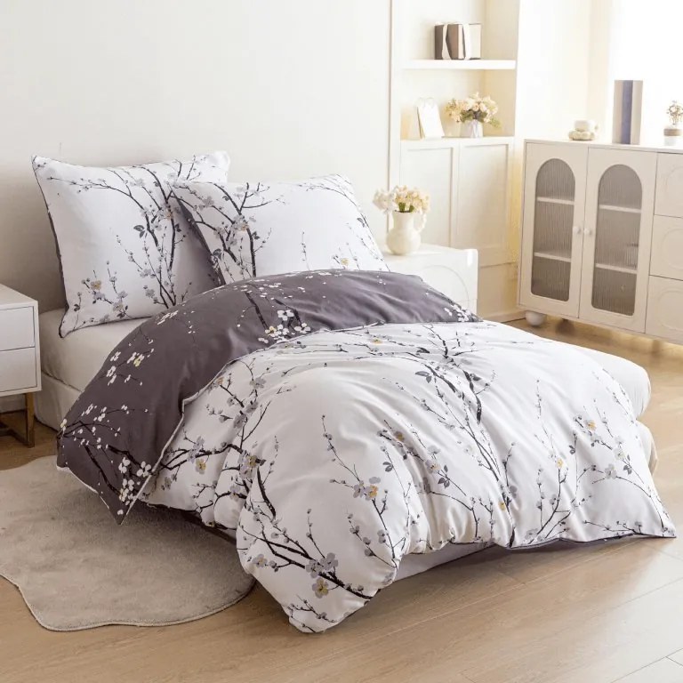 PrzytulneMieszkanie.pl PrzytulneMieszkanie.pl Pościel z mikroflanelu PAVUNI biała Rozmiar pościeli: 70 x 90 cm | 140 x 200 cm