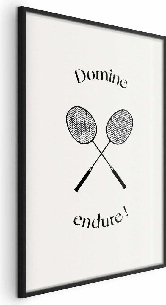 Plakat Rakiety do badmintona 60x90 cm z ramą czarną bez marginesu ARTGEIST B