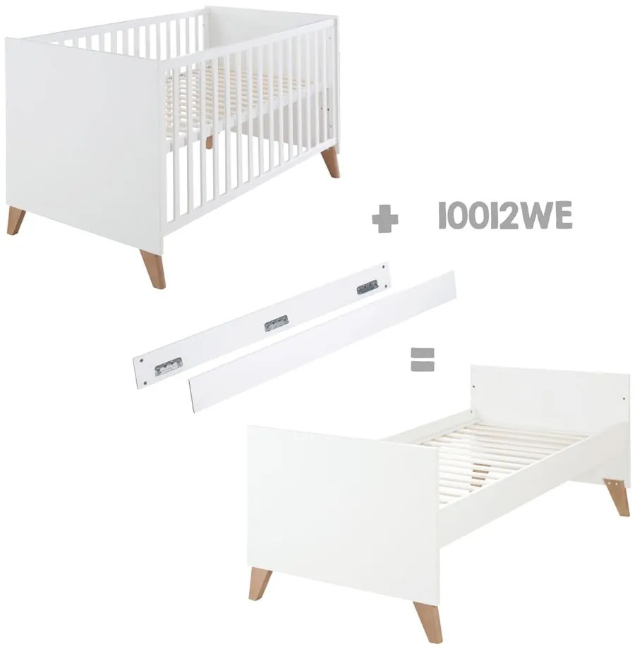 Biało-naturalne łóżeczko 70x140 cm Ole – Roba