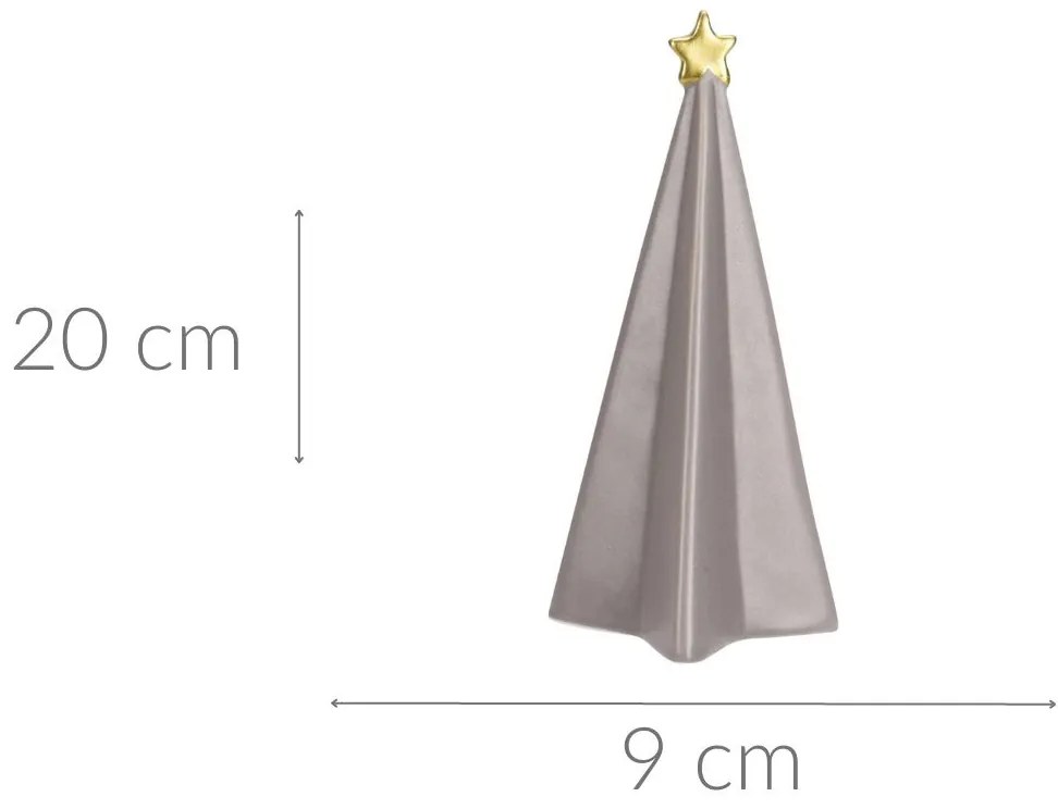 Choinka dekoracyjna z gwiazdą, 20 cm