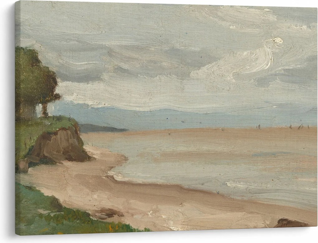 Obraz - Jean-Baptiste-Camille Corot, Beach Near Etretat, reprodukcje (70x50 cm)