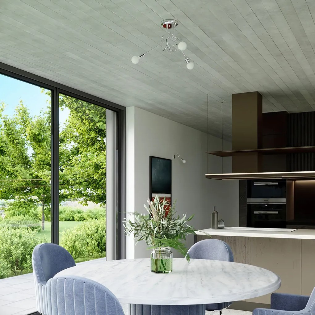Żyrandol SUPEŁ 3 chrom SOLLUX LIGHTING