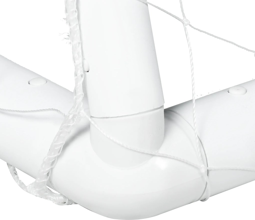 SPORTNOW Bramka do piłki nożnej, solidna siatka, rama z tworzywa sztucznego, kołki, 300L x 120B x 200H cm, Biały
