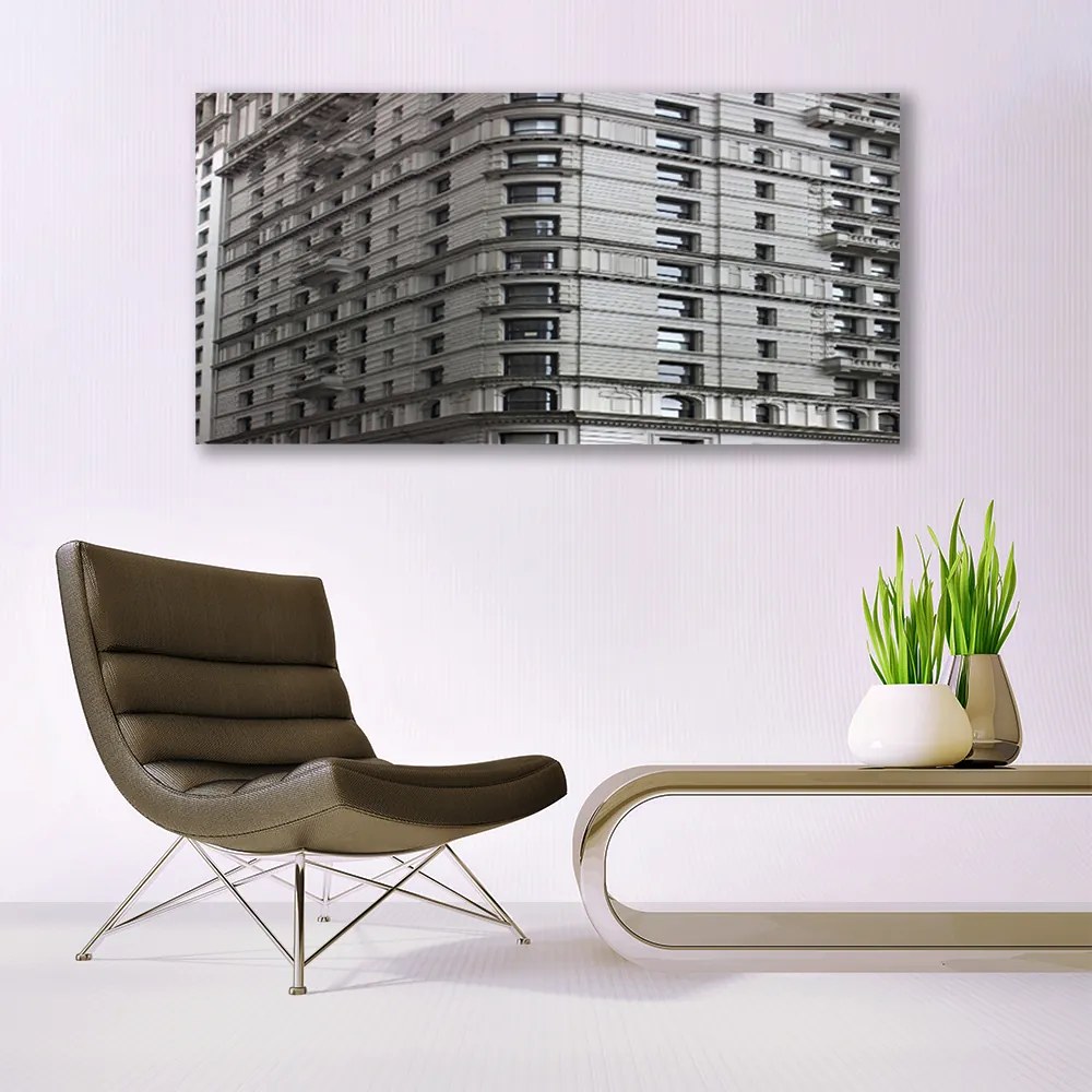 Obraz na płótnie Sylwetka Nowoczesnej Architektury