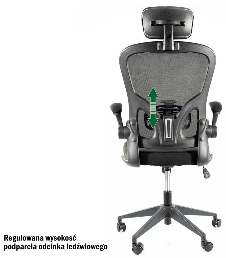 FOTEL OBROTOWY Q-060 CZARNY SIGNAL