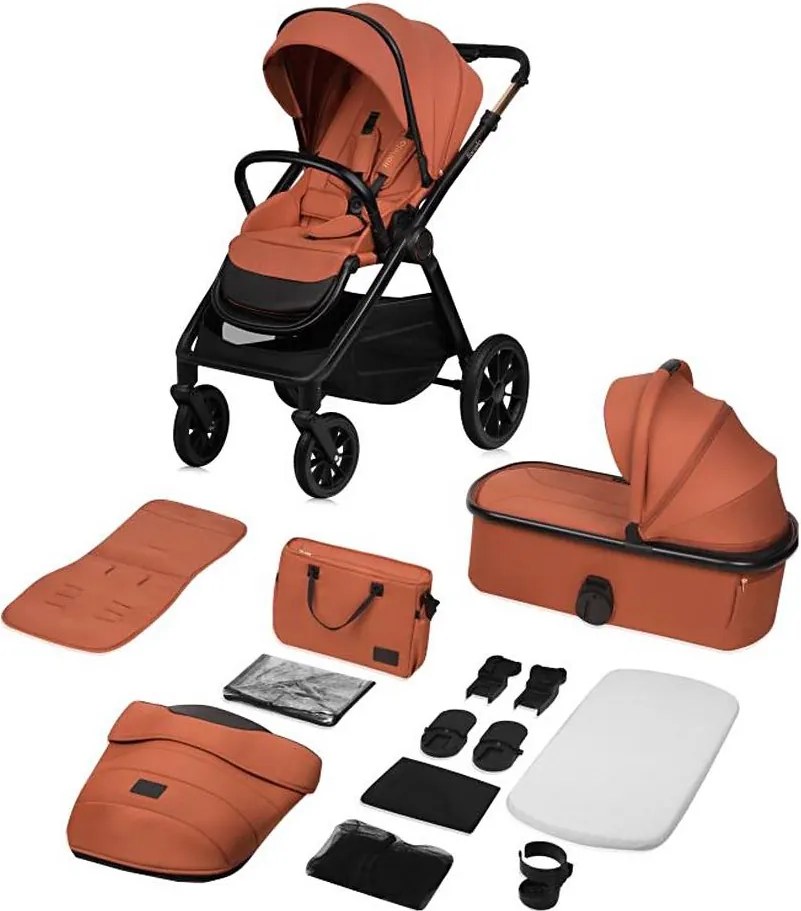 Lionelo - Wózek kombinowany 2 w 1 LAYLA Brown Rust