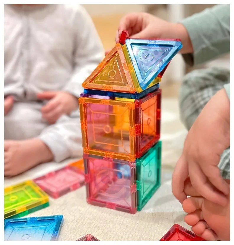 Woopie magnetyczne klocki konstrukcyjne montessori 3d