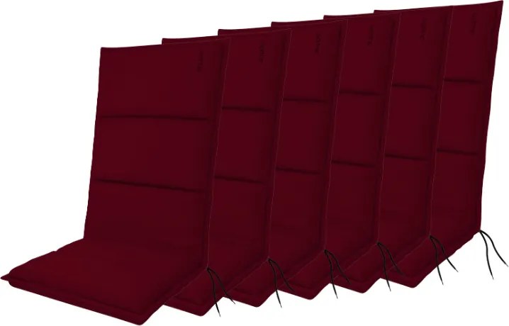 Doppler CITY 4413 wysoki - zestaw 6 szt. zestaw 6 szt. poduszek na krzesło z wysokim oparciem