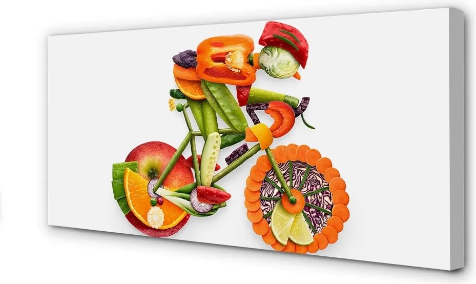 Zdjęcie na płótnie Artystyczna Postać z Warzyw