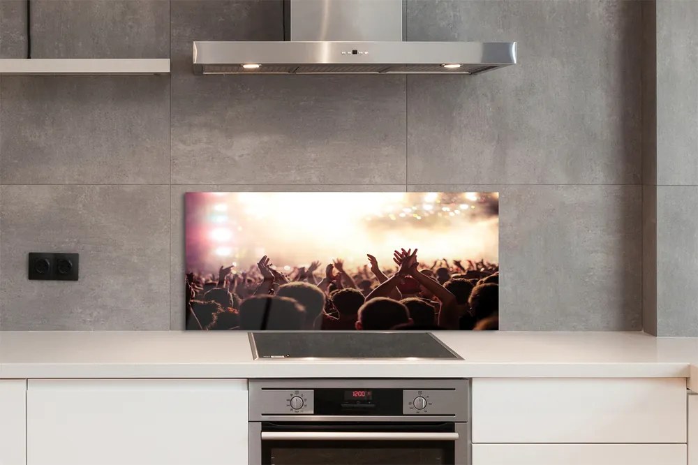 Szklany Panel Tłum na Koncercie