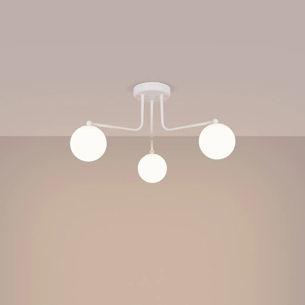 Żyrandol ASTRAL 3 biały SOLLUX LIGHTING
