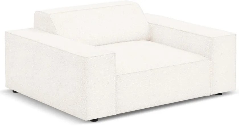 Beżowy fotel z materiału bouclé Jodie – Micadoni Home