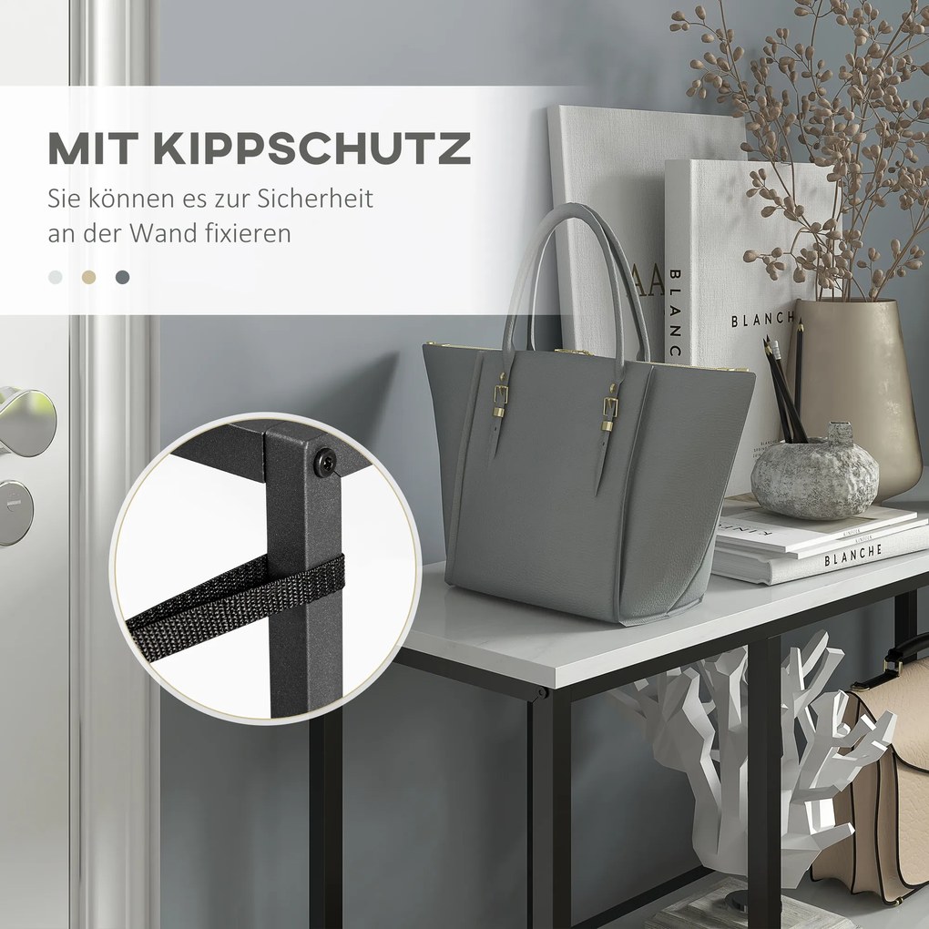 HOMCOM Konsolowy stolik z dużą ilością miejsca