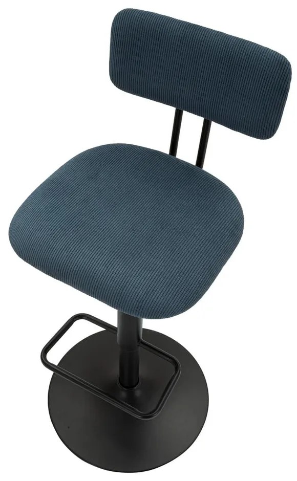 Morsko-czarny hoker z regulowaną wysokością (wysokość siedziska 61 cm) Tina – Mauro Ferretti