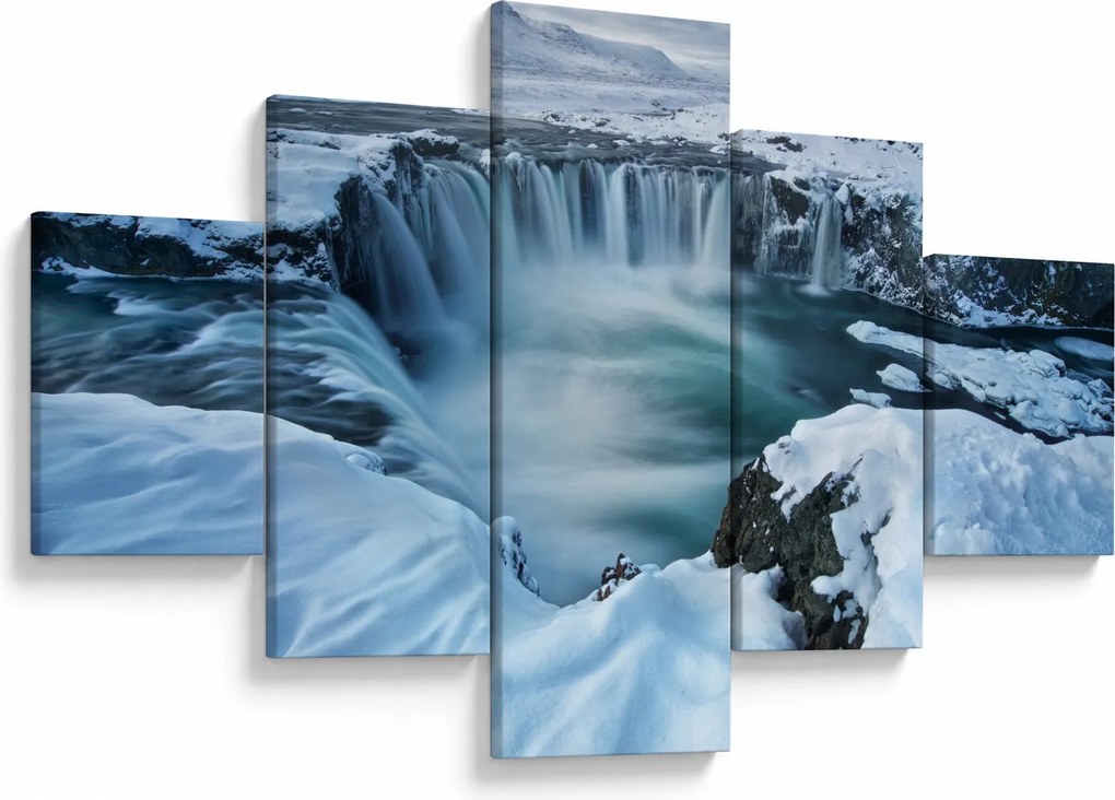 Obraz - Wodospad Bogów, Islandia (125x70 cm)