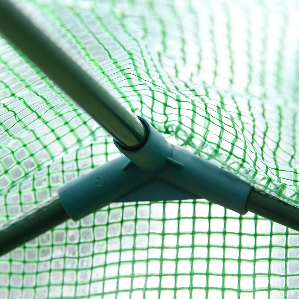 Szklarnia Foliarona Outsunny do Pomidorów, z Oknem i Drzwiami, Zielona, Stal i Plastik, 180 x 100 x 168 cm