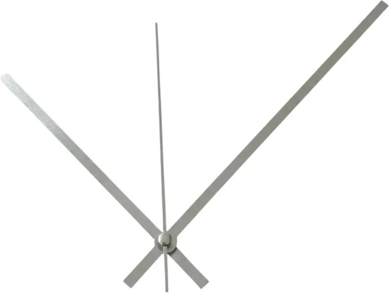 Srebrne proste wskazówki zegarowe aluminiowe 18,5 / 14 cm