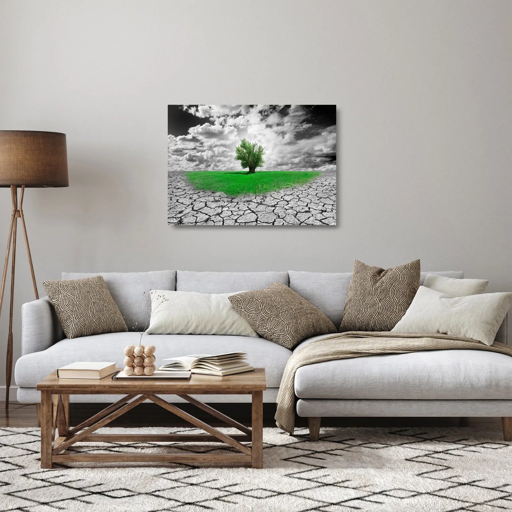 Obraz na szkle - Kawałek natury w mieście (70x50 cm)