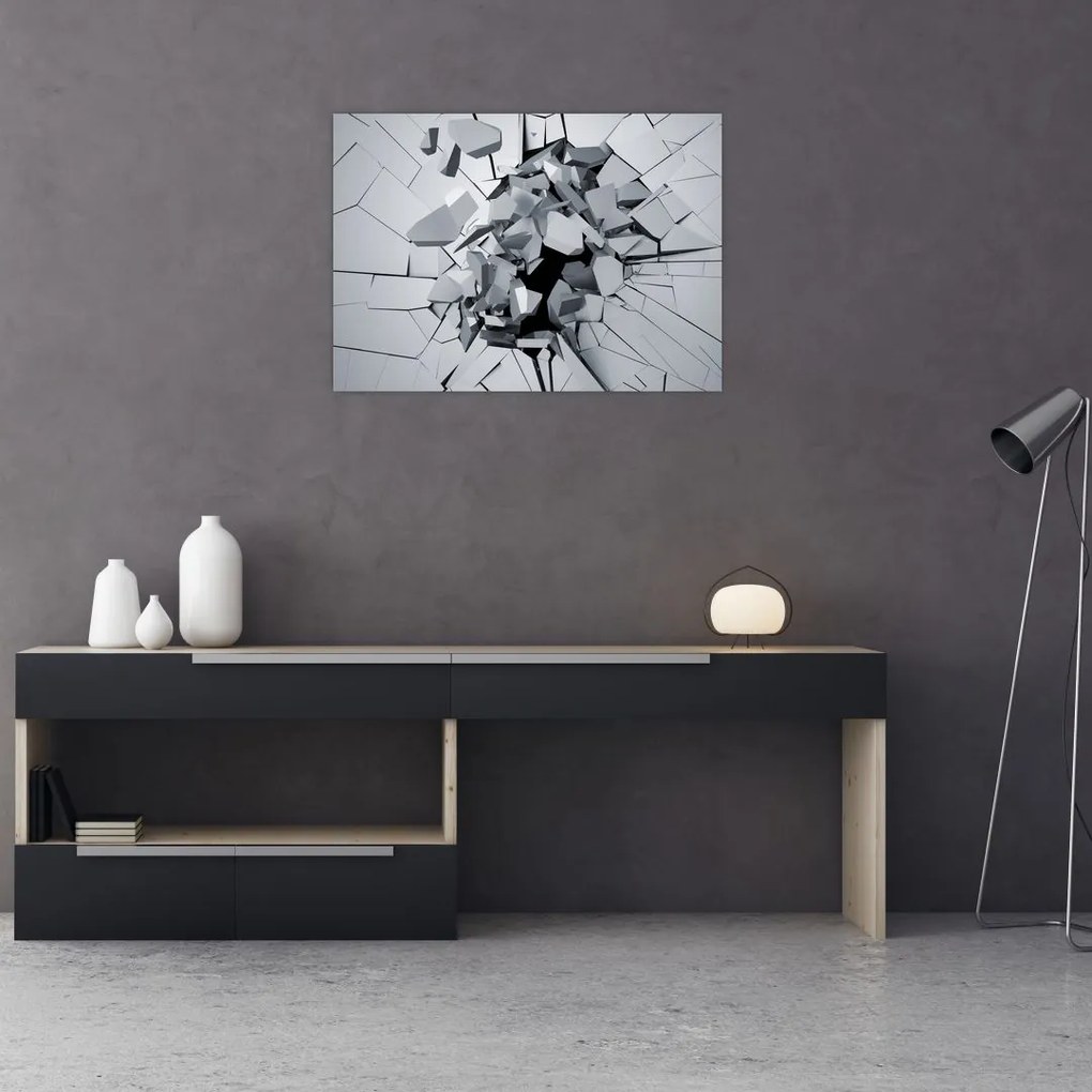Obraz abstrakcja 3D (70x50 cm)