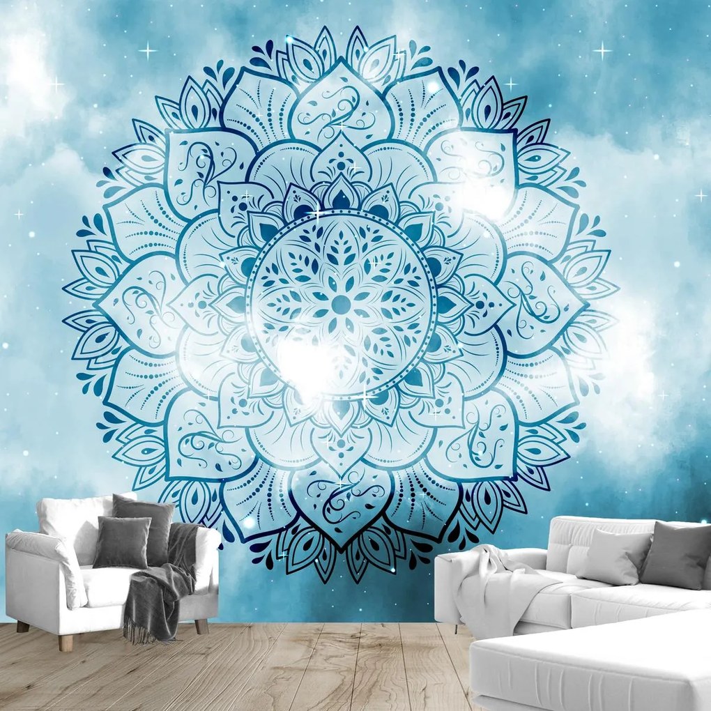 Fototapeta - Niebiańska mandala (196x136 cm)