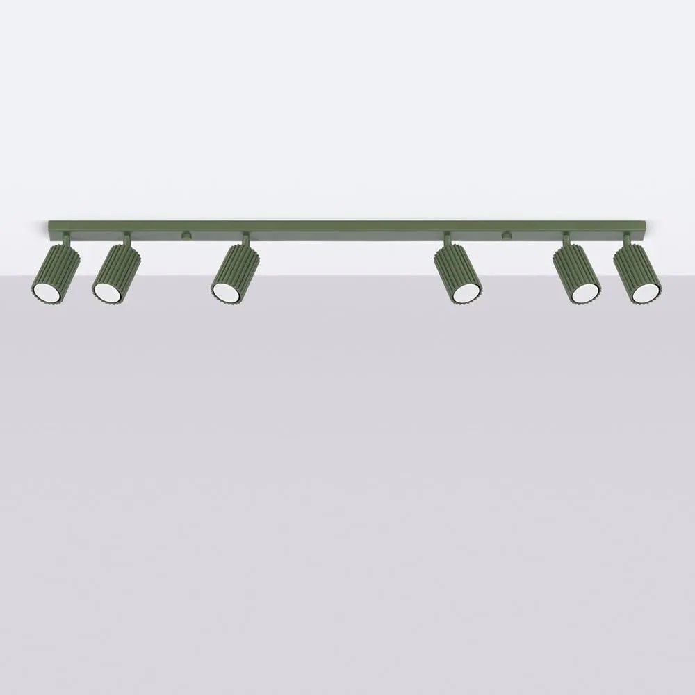 Zielona lampa sufitowa 6,5x117 cm Gleam – Nice Lamps