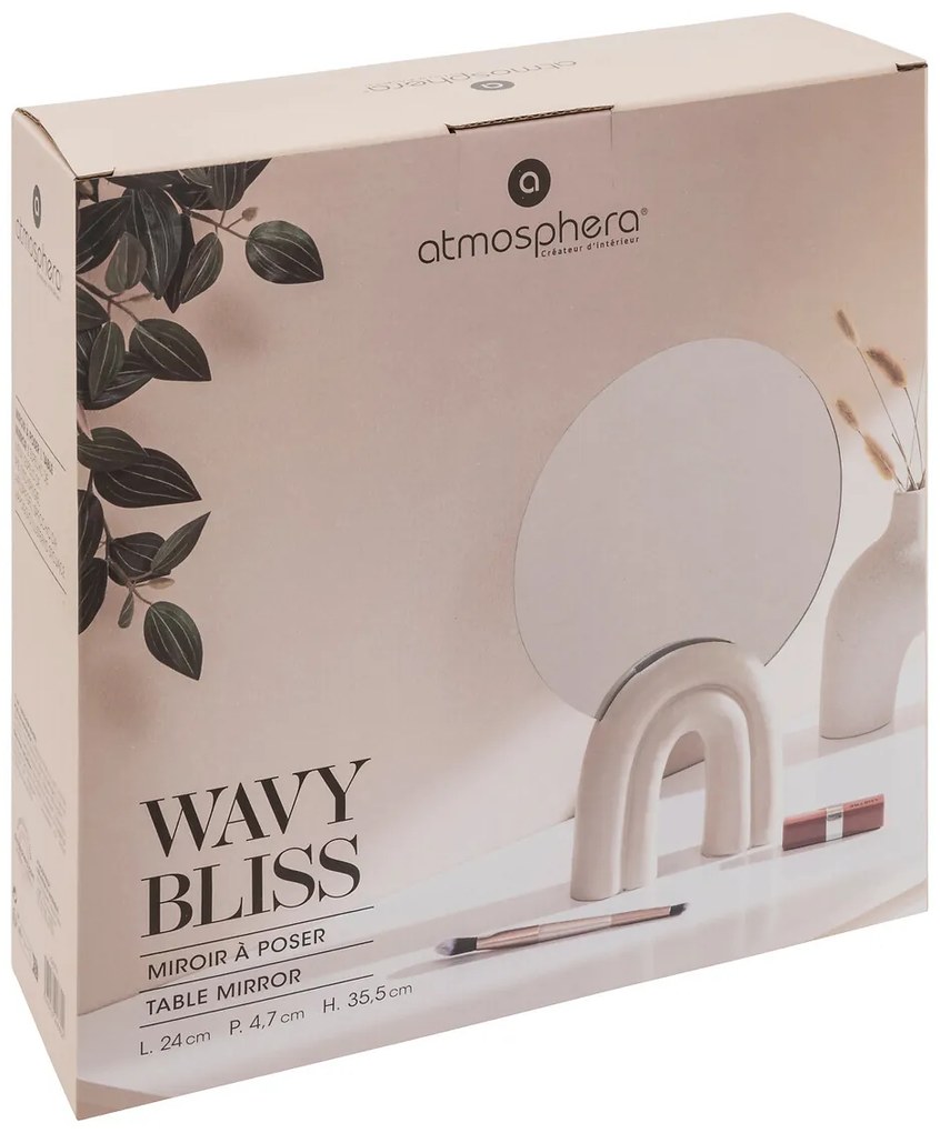 Lustro dekoracyjne stojące BLISS, Ø 24 cm