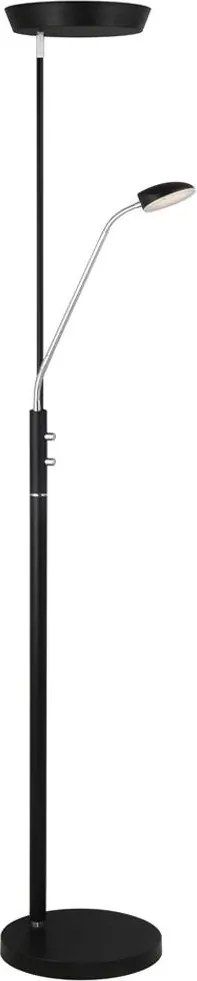 Halo Design 716067 - Lampa stojąca LED ściemnialna VEGAS LED/20W/230V + LED/5W czarny/chrom