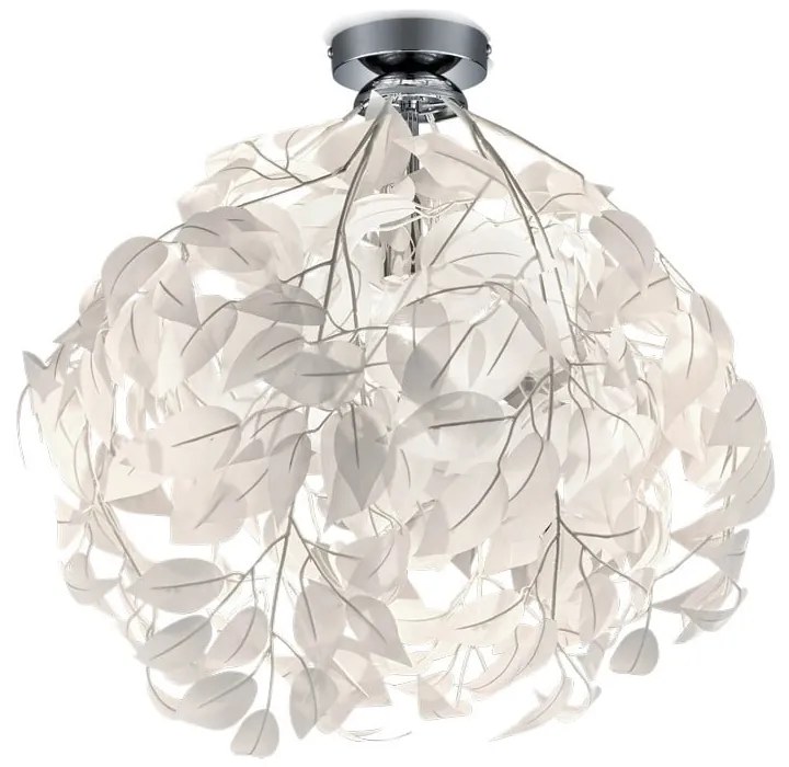 Biała lampa sufitowa Reality Leavy, wys. 58 cm