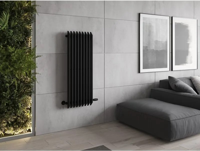 Mexen Aurora grzejnik dekoracyjny 1200 x 450 mm, 917 W, czarny - W212-1200-450-00-70