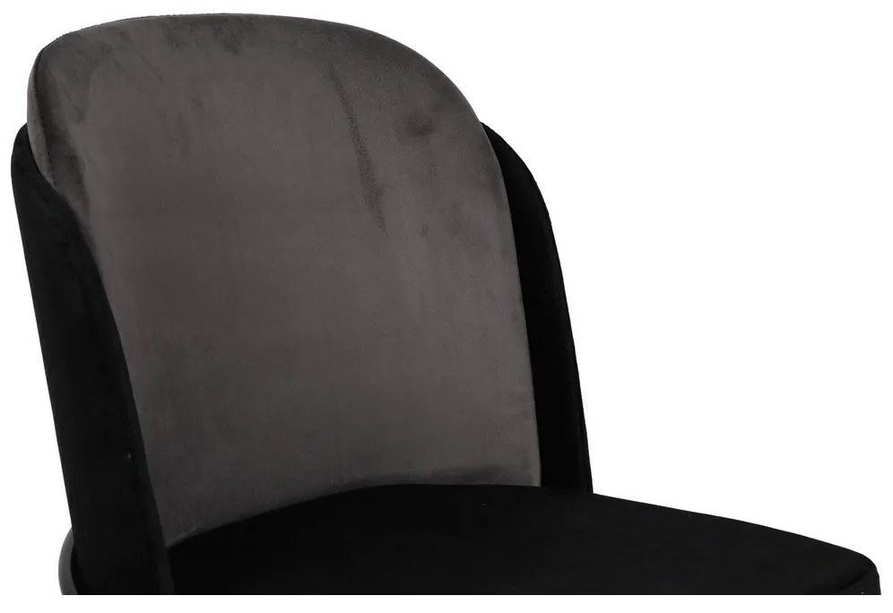 Zestaw krzeseł do jadalni Dore Grey and Black, 2szt.