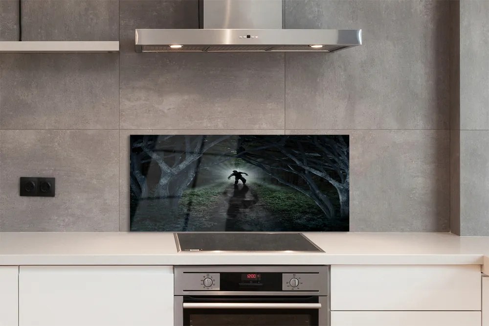 Panel nad Blat Kuchenny Mroczna Postać w Ciemnym Lesie