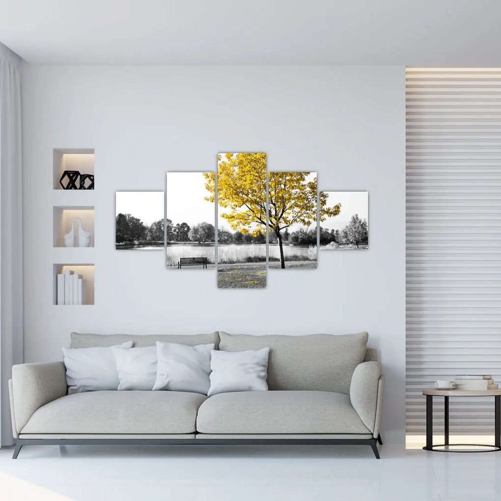 Obraz - Odpoczynek w parku (125x70 cm)
