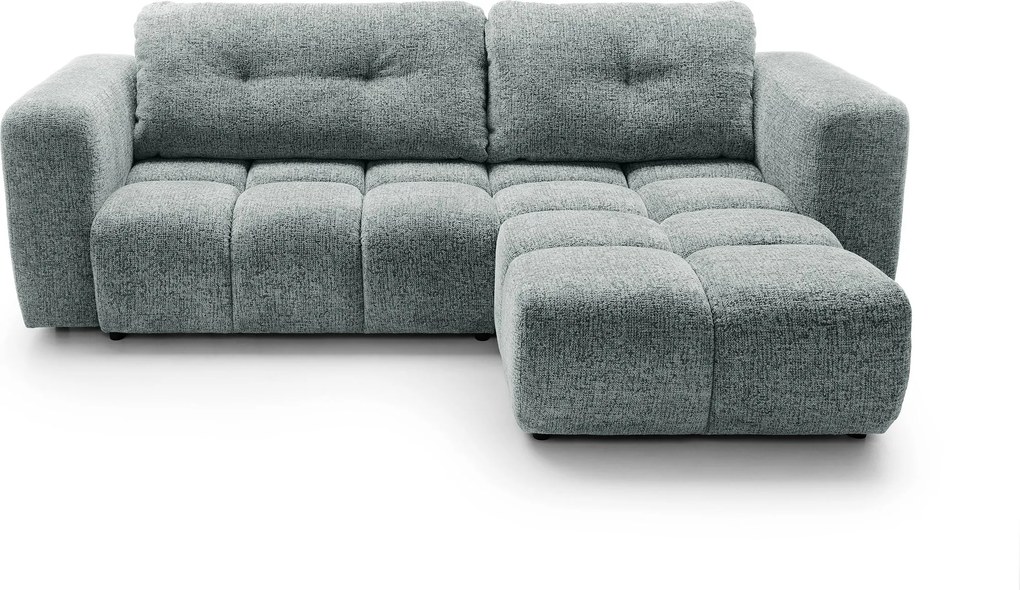 Masseno Narożnik ARTE z funkcją spania i pojemnikiem na pościel Narozniki L, Rozkładana sofa - Szary, BELLO 35