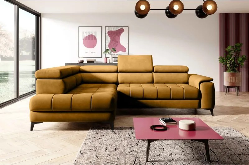 Narożnik CHIVAS L z Elektryczną regulacją siedziska wolnostojący WERSAL