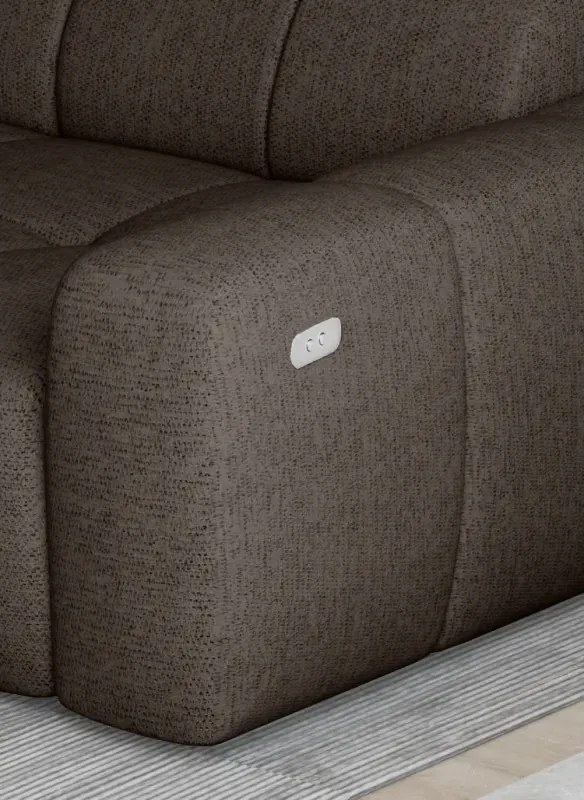 Narożnik ENZO S z elektryczną regulacją siedziska oraz z funkcją spania WERSAL