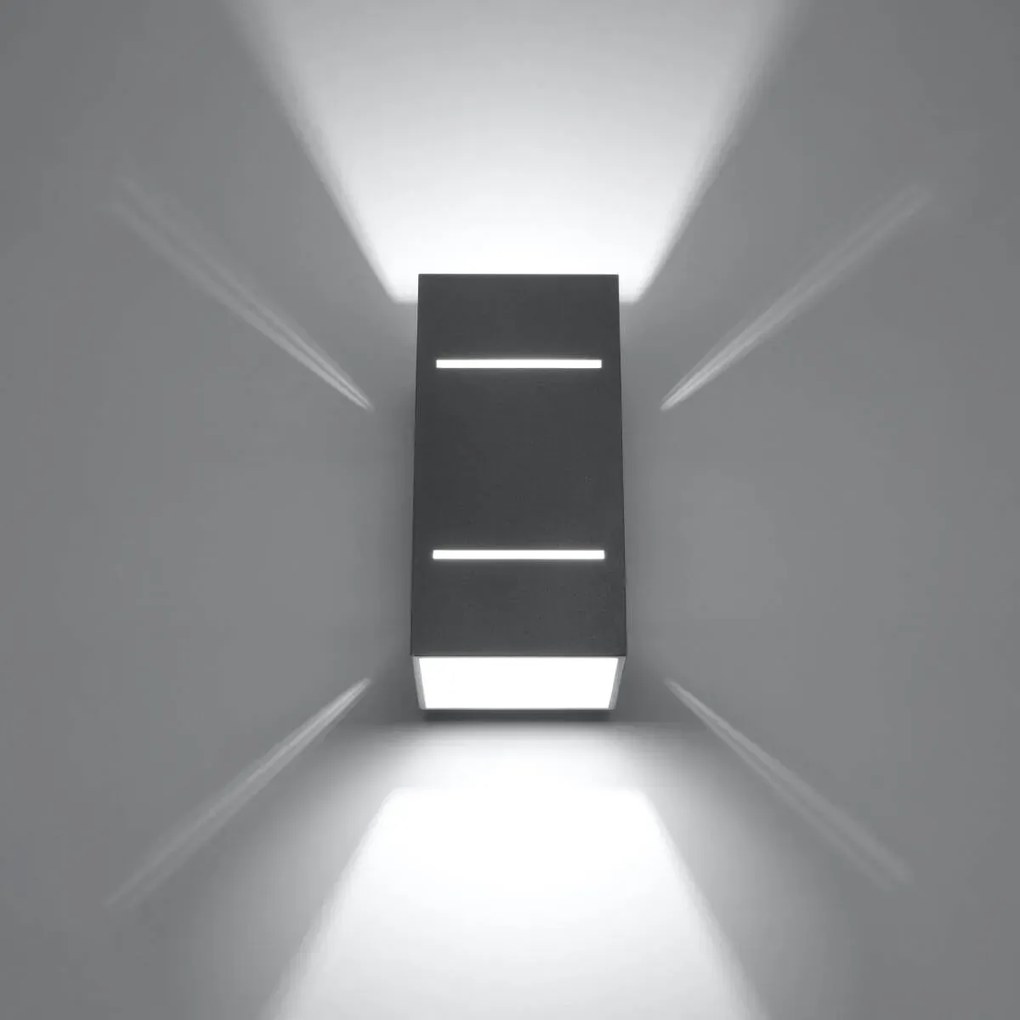 Kinkiet BLOCCO szary SOLLUX LIGHTING