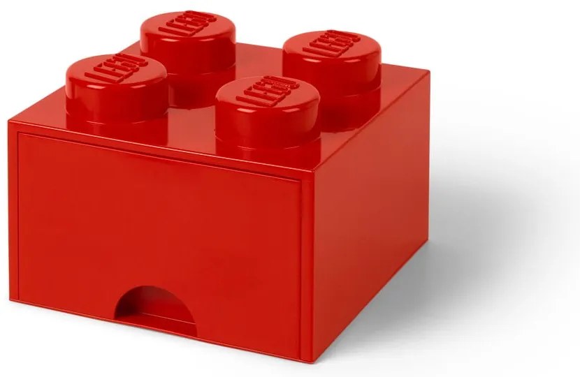 Czerwony pojemnik z szufladą LEGO®