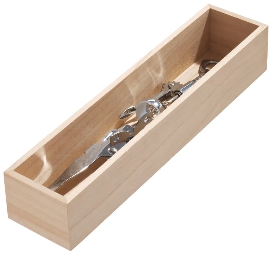 Organizer kuchenny z drewna paulownia iDesign, 38x8,4 cm