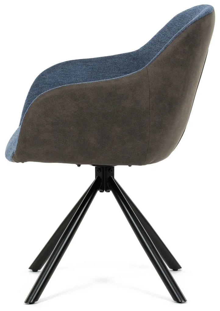 Zestaw krzeseł obiadowych z mechanizmem powrotnymDCH-Y1143 BLUE2, 2 szt.