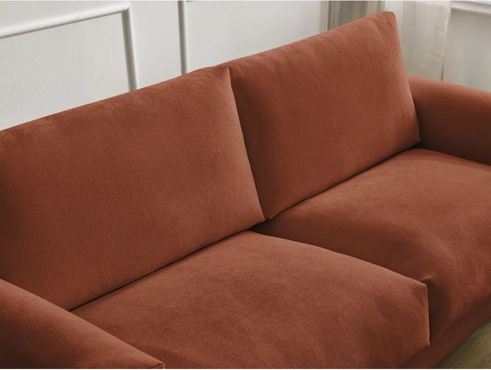Pomarańczowa rozkładana sofa do spania 200 cm Cocoone – Bobochic Paris