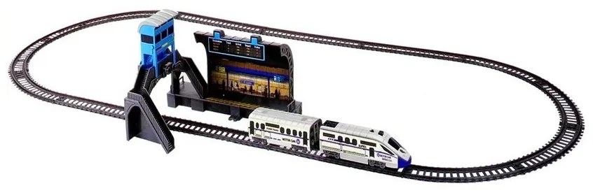 Kolejka na baterie 244cm + dworzec 1 wagon
