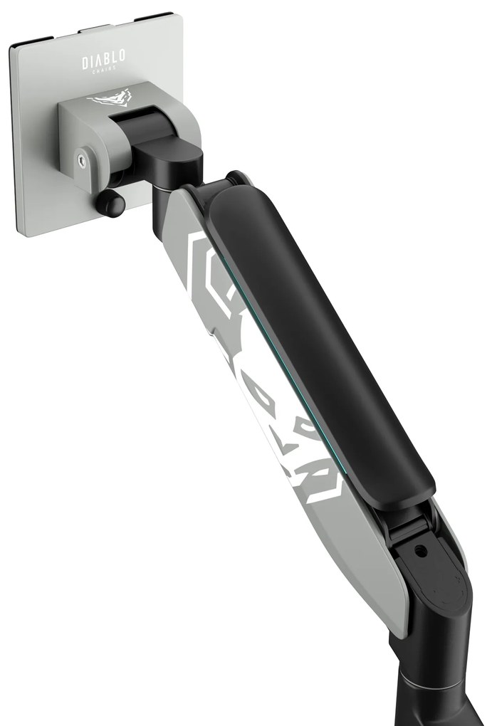 Uchwyt na monitor 49 cali, szaro-czarny LED RGB X-ARM