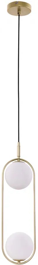 Lampa wisząca do sypialni mosiądz - K062 B9-G44