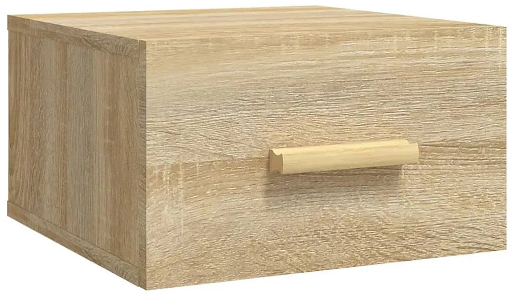 Minimalistyczna wisząca szafka nocna dąb sonoma C5-C33