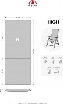 FLAIR 4940 wysoki – poduszka do foteli i krzeseł