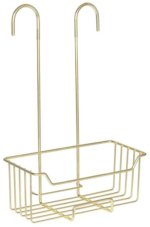 WENKO 25937100 - Kosz prysznicowy MILO 25x36 cm stal nierdzewna/złoty/przezroczysty
