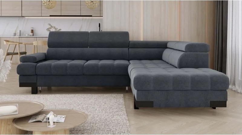 Narożnik SELVA L z funkcją spania i pojemnikiem WERSAL