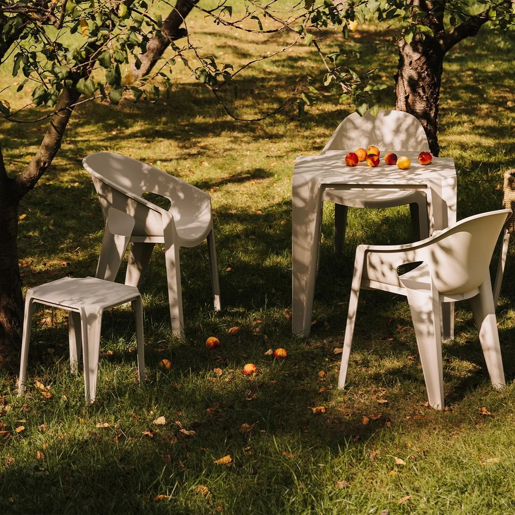 Plastikowe krzesło do ogrodu Premo Six z podłokietnikami