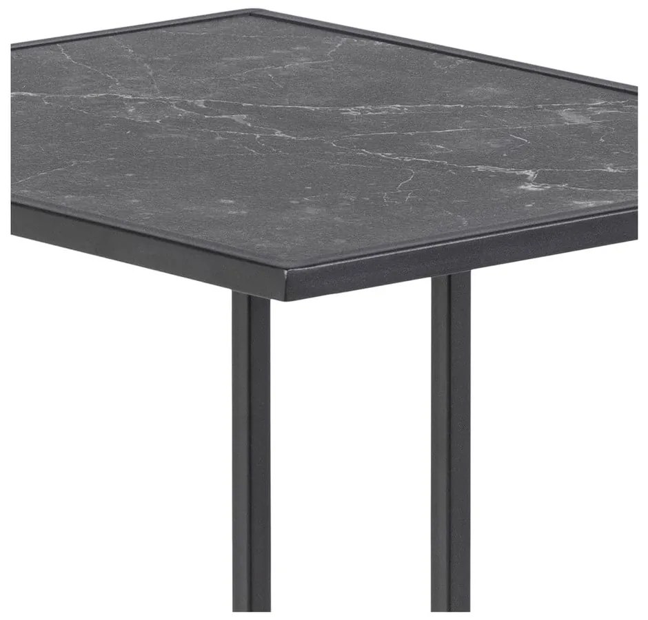 Stolik z blatem w dekorze marmuru 43x35 cm Infinity – Actona