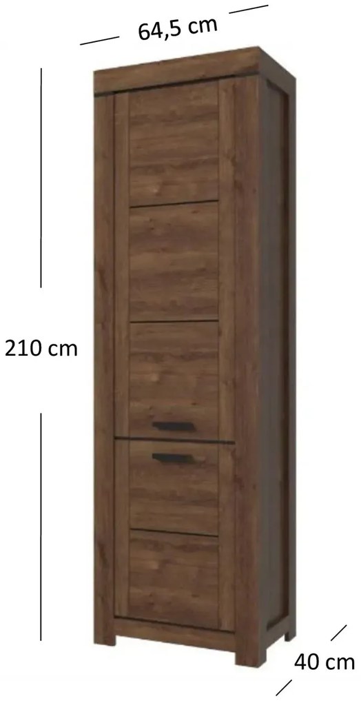 Wysoki regał słupek zamykany - Samar 8X
